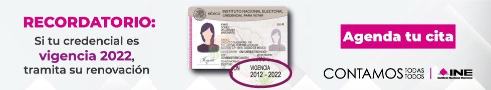 980X180 Renovación de credencial
