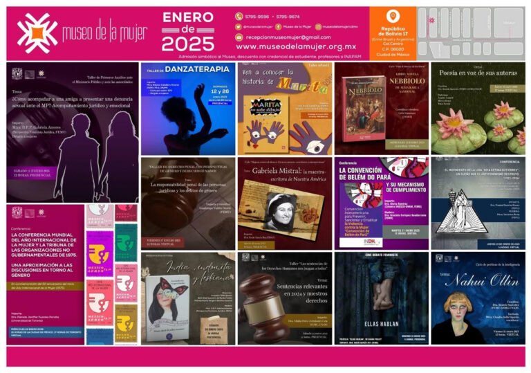 Presenta Museo de la Mujer cartelera de actividades para enero 2025
