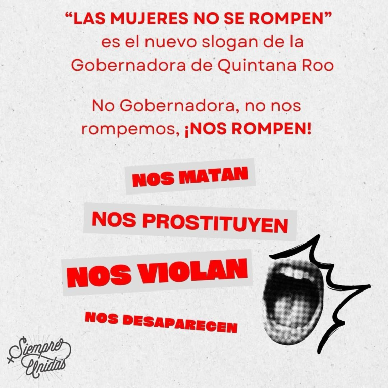 Quintanarroense piden compromiso para erradicar la violencia machista