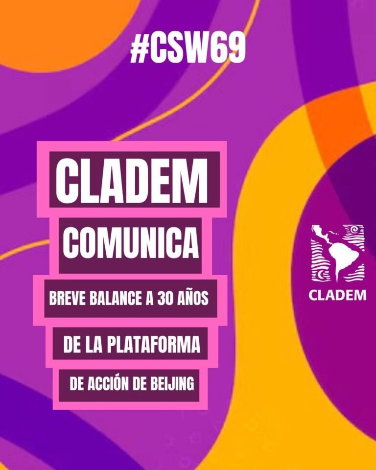 A 30 años de la Plataforma de Acción de Beijing peligra el avance por la debilidad de las democracias y la falta de recursos: CLADEM