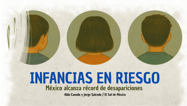 Entre 2023 y 2024 se disparó 45% la desaparición de menores de 12 años en el país