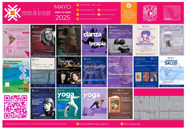 Anuncia Museo de la Mujer su cartelera del mes de mayo
