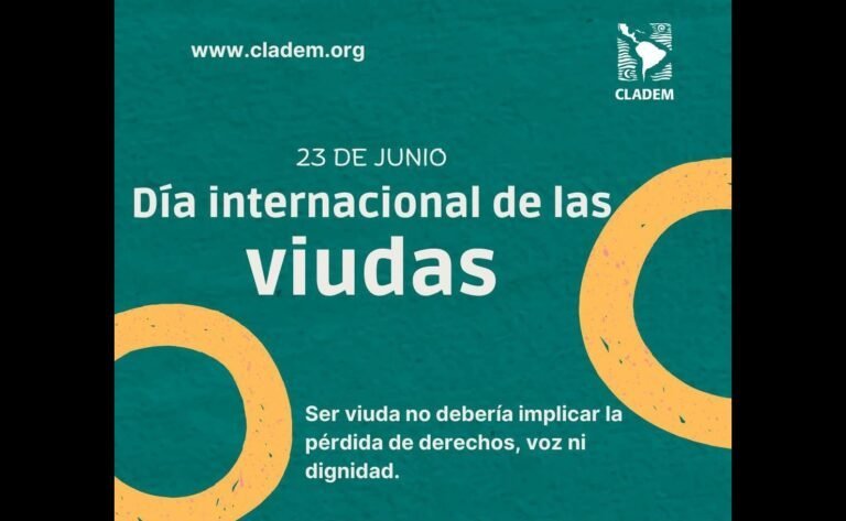 23 de junio |Día internacional de las Viudas
