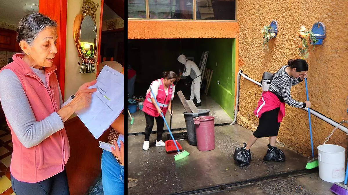 Martha documenta 18 años de inundaciones en su calle de San Juan de Aragón