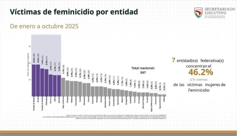 Guerrero fuera de los primeros lugares en feminicidios y homicidios dolosos contra mujeres: SESNSP
