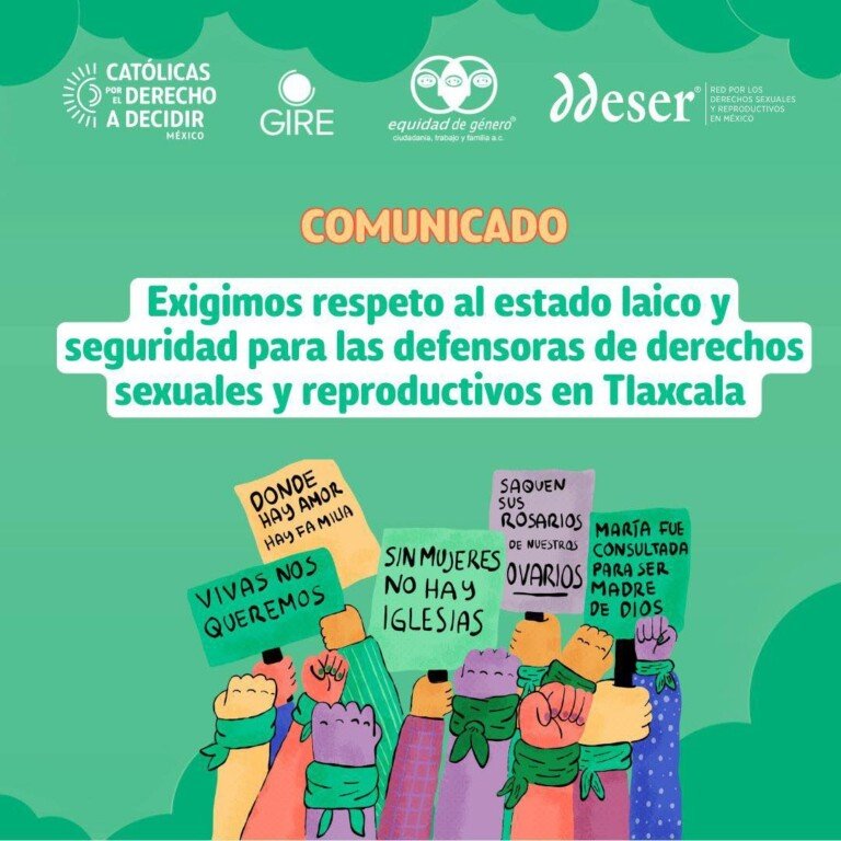 Demandan en Tlaxcala respeto a la laicidad del Estado y a su integridad personal