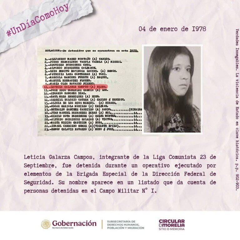 ¡Aquí nadie se rinde!, aniversario de la desaparición forzada de Leticia Galarza