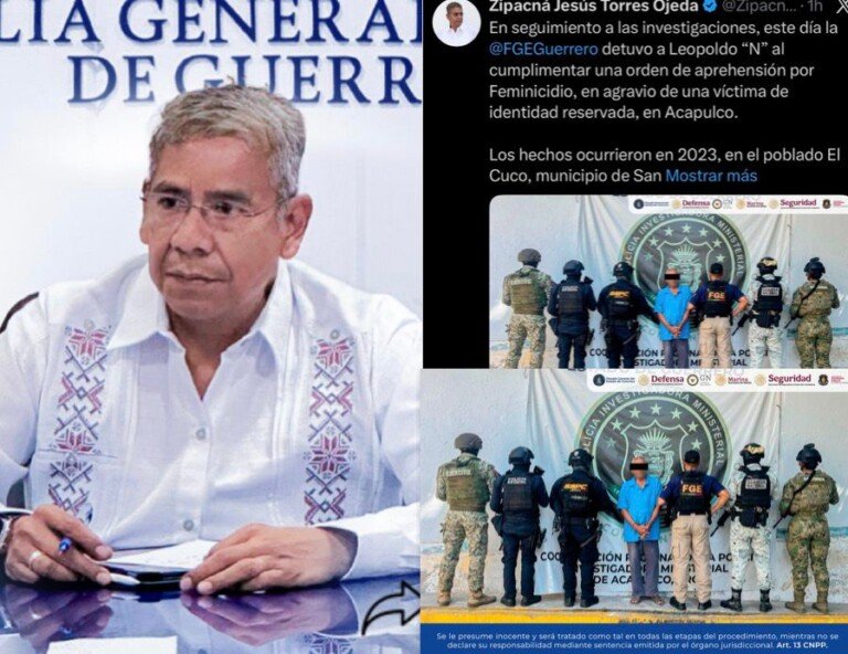 Detienen a presunto implicado en un feminicidio en Guerrero