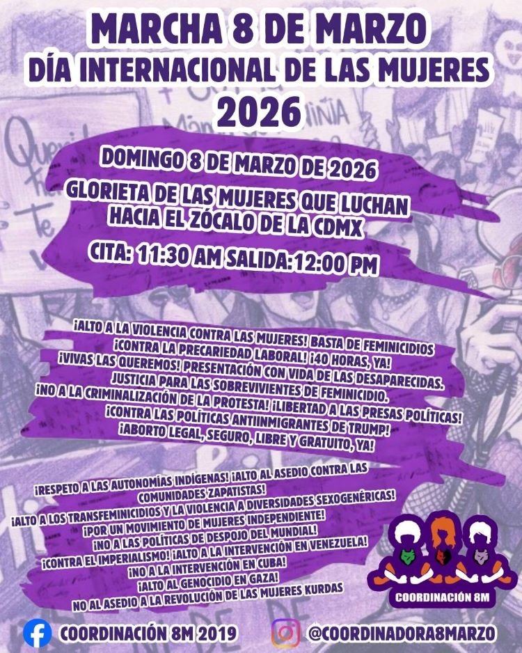 Las mujeres se organizan para la marcha del 8 de marzo y se previenen contra hechos violentos