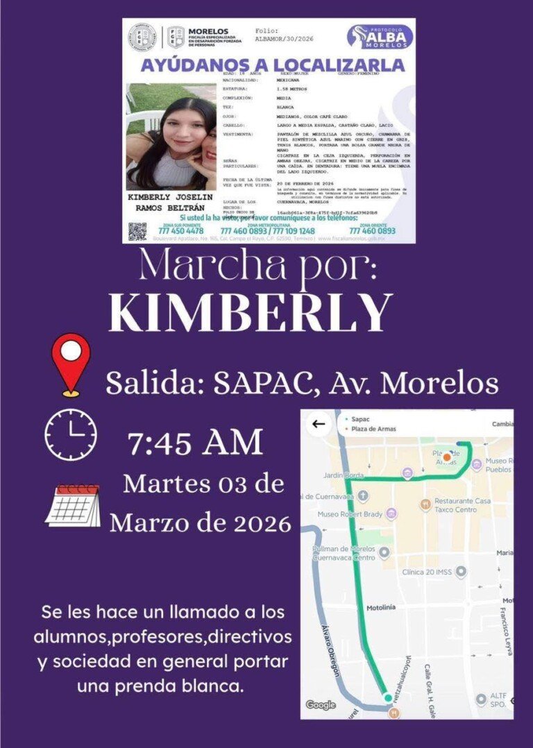 Justicia en el feminicidio de Kimberly Joselin y mayor seguridad en el campus Chamilpa de la UAEM