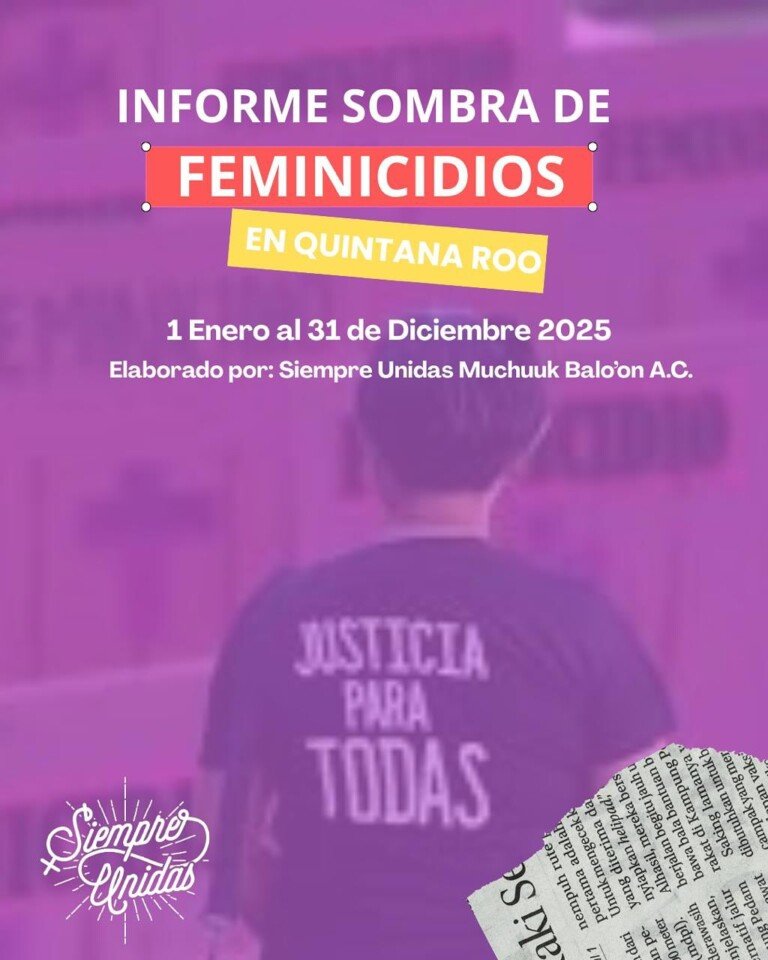5º Informe Sombra de Feminicidios en Quintana Roo Mexico 2025