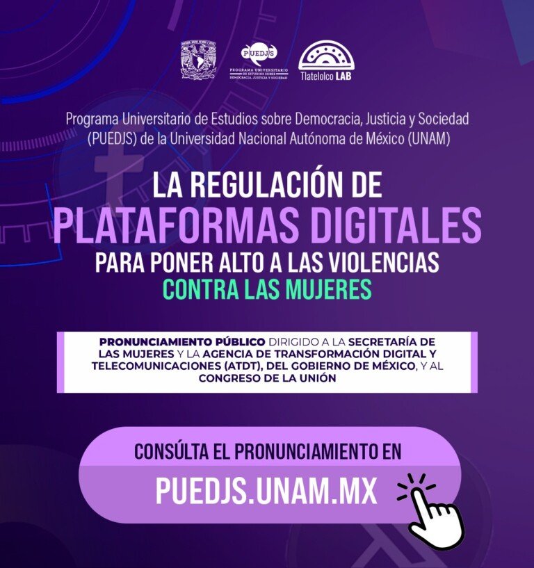 La seguridad digital de las mujeres no puede quedar en acuerdos  voluntarios, urge un marco regulatorio con fuerza de ley: UNAM 