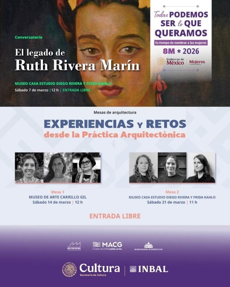 8 de marzo:  Cultura recupera la obra  de Ruth River Marín, en arquitectura y mujeres: museos del Bellas Artes  conversatorios por el Día Internacional de la Mujer en el marco del 8m
