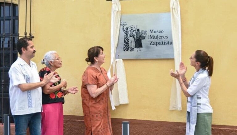 Inaugura Claudia Sheinbaum Musep de las Mujeres Zapatistas