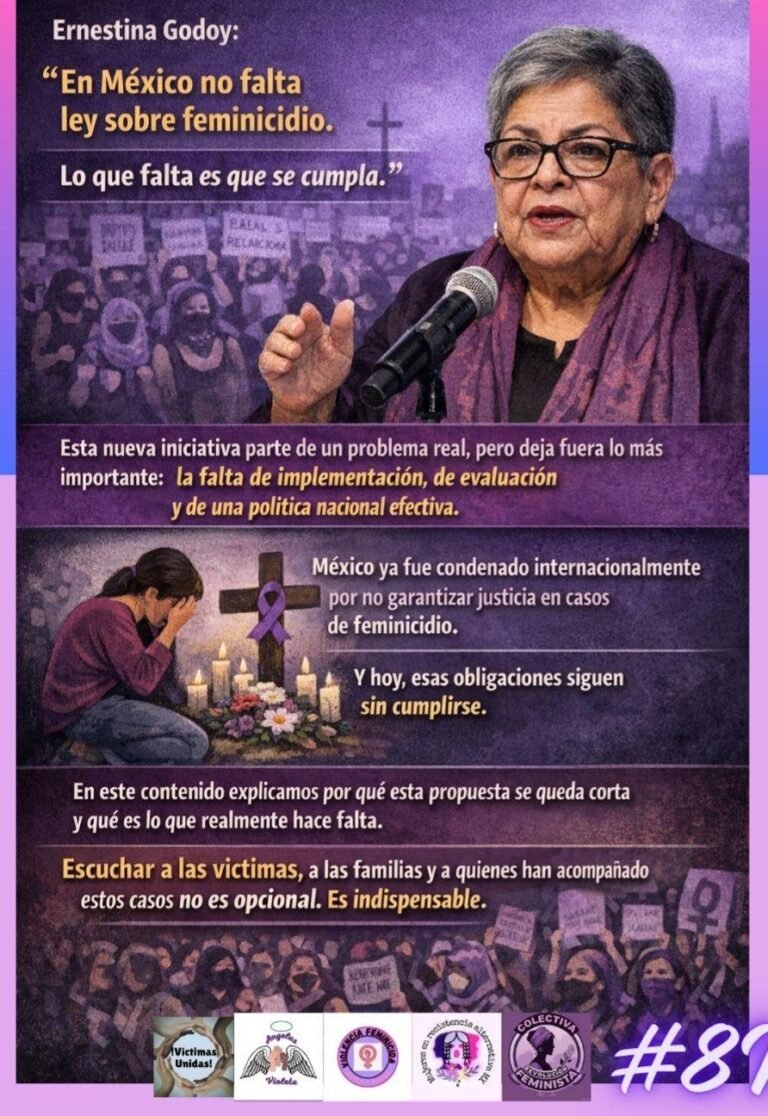 ¿Reforma real o maquillaje legislativo? El problema no es la norma sino la impunidad: Violencia Feminicida Mexico
