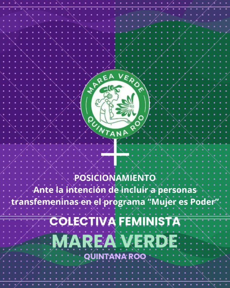 Exige Marea Verde que SM se retracte de incluir a varones en programa para mujeres