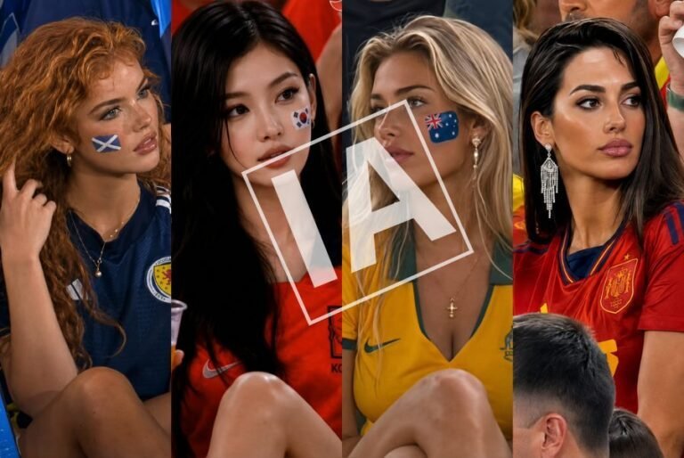 Falsas aficionadas del Mundial: cómo la IA sexualiza a mujeres por nacionalidades en redes
