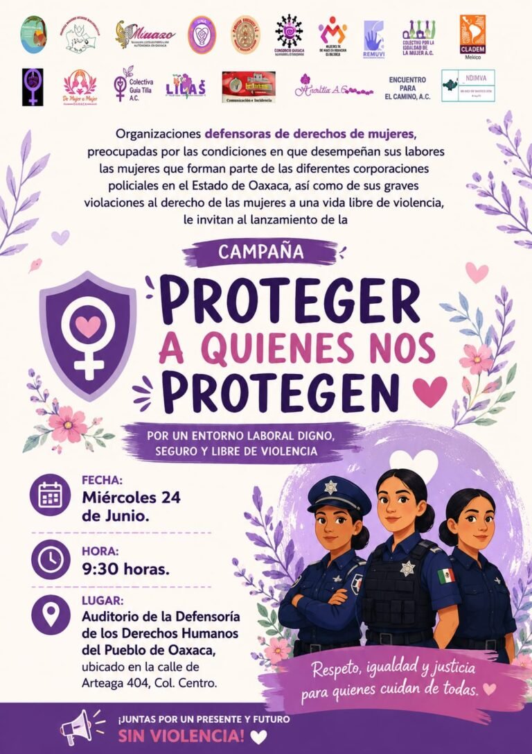 Organizaciones feministas demandan terminar con la violencia contra mujeres policías
